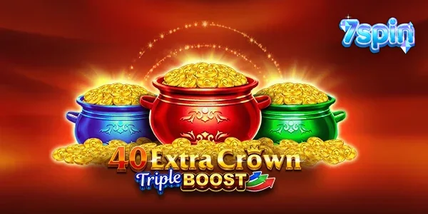 Makulay na interface ng 40 Extra Crown Triple Boost Golden Coins Link slot